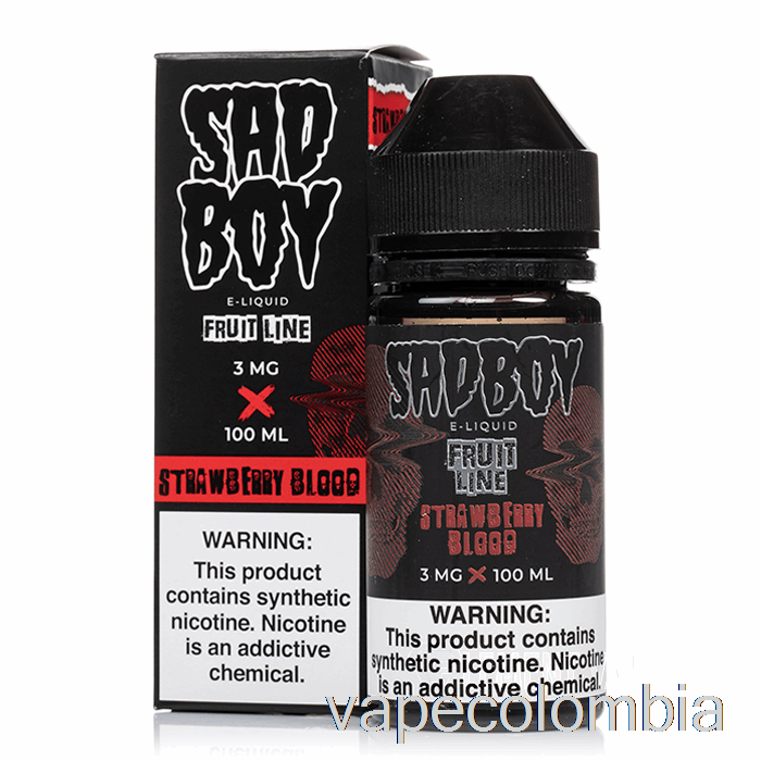 Kit Vape Completo Sangre De Fresa - Sadboy - 100ml 3mg